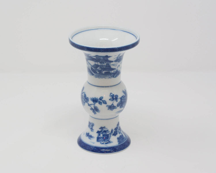 Blue Canton Shang Vase