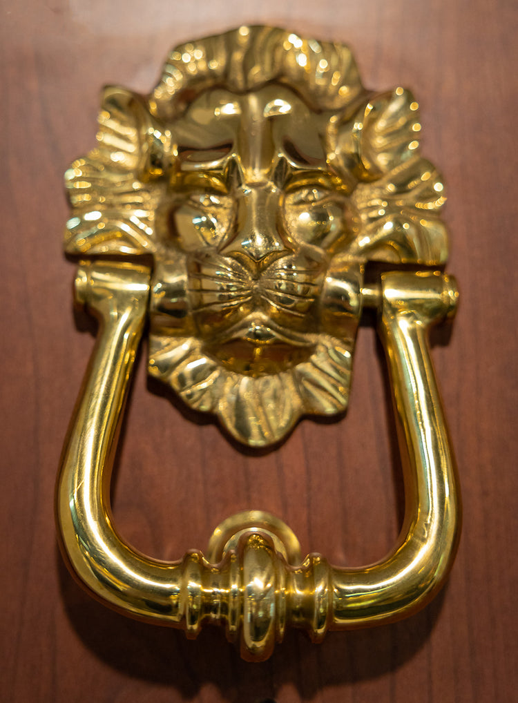 Devilish Lion Head Doorknocker