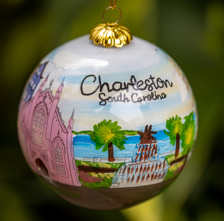 Charleston Scenery Ball Ornament