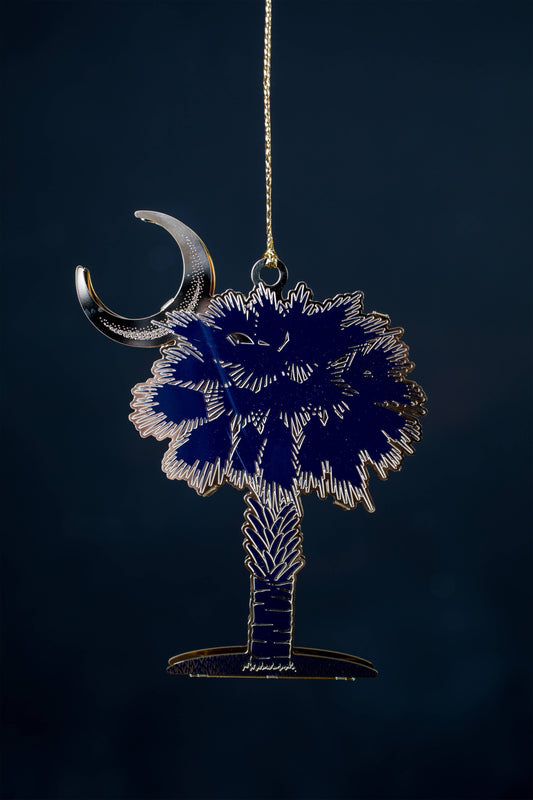 South Carolina Palmetto Moon Ornament