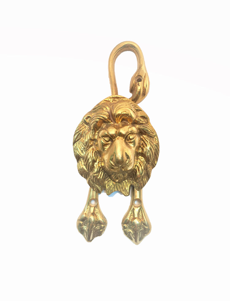 Lion Doorknocker With Paws & Tail