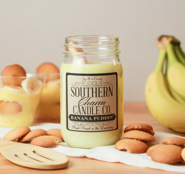 Banana Puddin' Mason Jar Candle